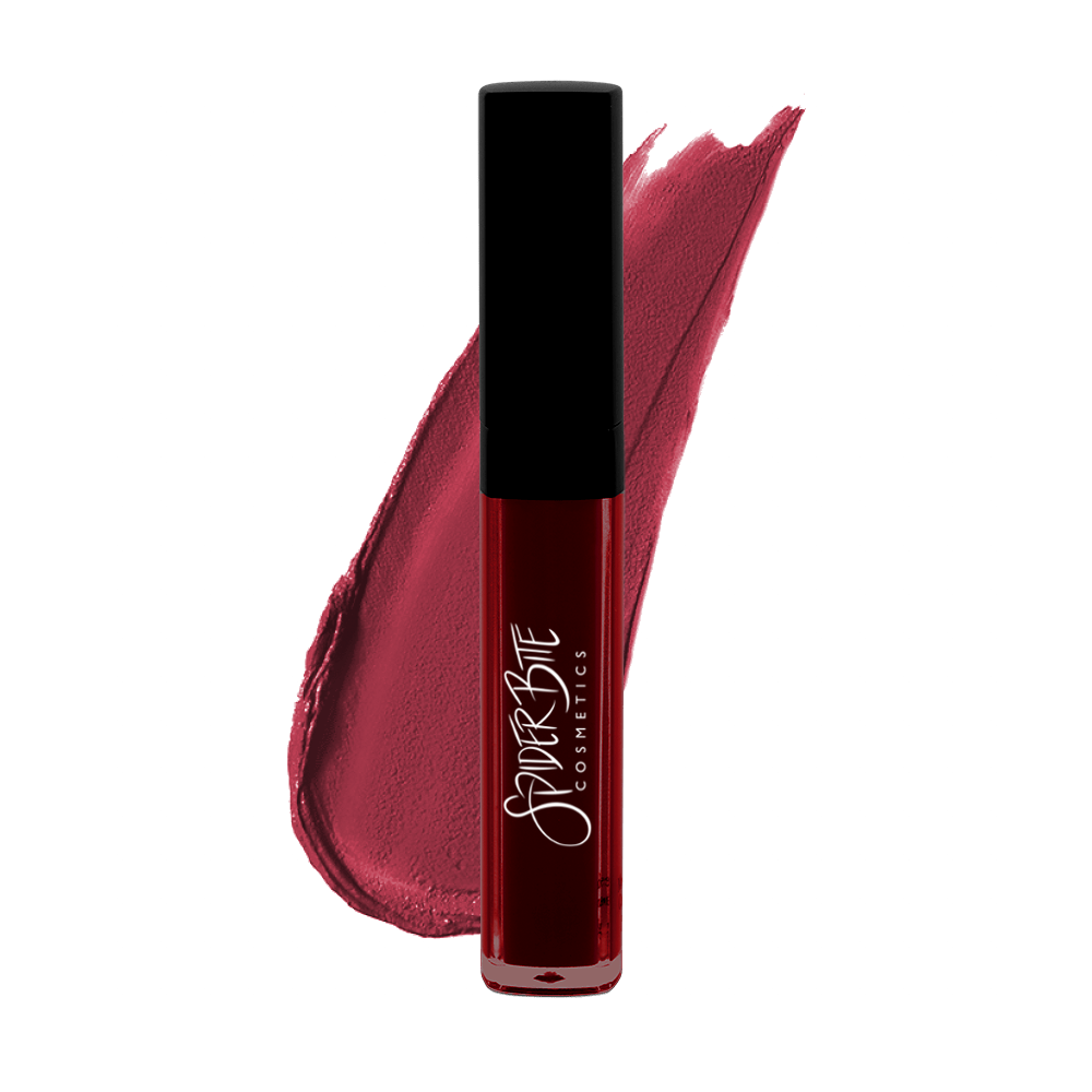 burgundy red liquid lipstick