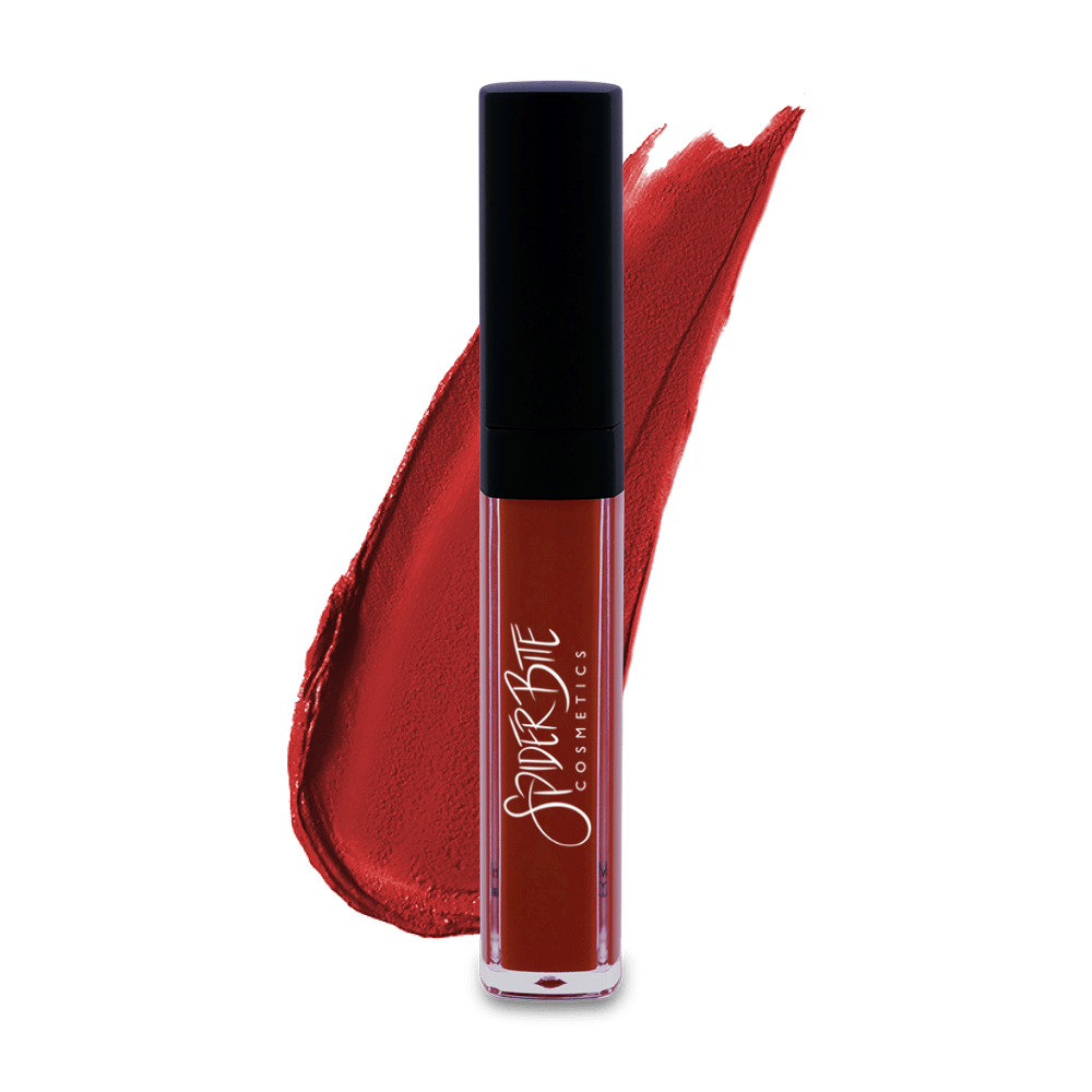 vampy red liquid lipstick
